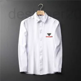 Herren-Hemd-Shirts Designer 2021 Spring Herrenhemden Solid Color Professional Long Sleeves Business Trend Einfacher Modemader Männer M-3xl#HSC19 GFVN