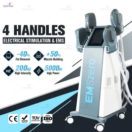 Professional Ems Face Beauty Machine 5000w Face Lifting RF 30000 Sit-ups Reducing Chronic Pain Emslim Mobile Gym Equiped With 4 Handles