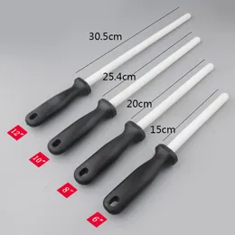 Sharpeners 1Pcs Knife Sharpening Rod 6/8/10/12inch Diamond/Ceramic Kitchen Steel Professional Grinding System Knives Tool 221122