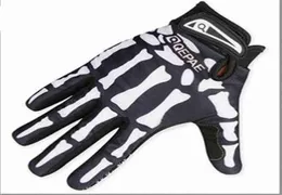 Heren Designer Biker Racing Gloves Zomer Winter Vijf vingers Handschoenen Vinger beschermde schedel Gedrukt Ademende handschoenen271D T2208153319130