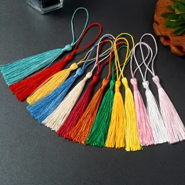 100pcs/partia zakładka Tassels Fringe Fringe ręcznie robione miękkie rzemiosło mini frędzle z pętlami do majsterkowania biżuteria do tworzenia akcesoriów