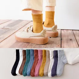 Men's Socks Tube Pure Leisure Comfortable Breathable Cotton Winter Women Calcetines Antideslizante Mujer Chaussette Femme