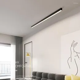 Deckenleuchten Wohnzimmer ohne Hauptlichtbeleuchtung, minimalistische Gangbalkon-Schlafzimmer-Esszimmer-Oberflächenmontage, linear