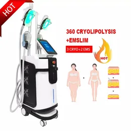 Ny 360 graders kylsystem Fettfrysande kroppsskulptering Emslim elektromagnetisk kryoterapi massage maskin magnetisk mager pacemaker muskelutbildning utrustning