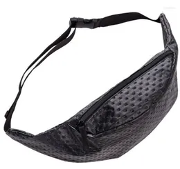 TABY TABY Black Dot Skórzana torba na pasek pu fanny dla kobiet pochete torebka bolsa cintura sac tour de taille paczki