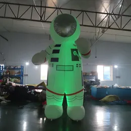 Leverans utomhusaktiviteter 17ft hög uppblåsbar astronaut rymdmanmodell med LED -ljus