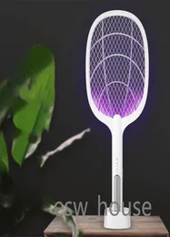 Muggen ongediertebestrijding Swatter muggen moordenaar lamp USB oplaadbare elektrische bug zapper fly bat ongedierte aanbod7375000
