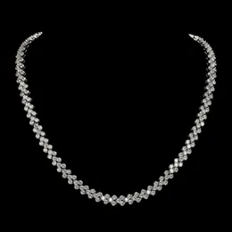 3A Austria Diamond Diamond Luxury Heart Collane girocollo splendente cristallo autentico 925 sterling argento