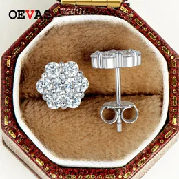 Stud Oevas 100% 925 STERLING Gümüş Gerçek 3mm Küpeler Kadınlar İçin Köpüklü Düğün Partisi Güzel Takı Hediyeleri Toptan 221119