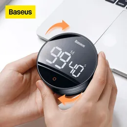Kitchen Timers Baseus Magnetic Countdown Alarm Clock Manual Digital Stand Desk Cooking Shower Study Stopwatch 221122