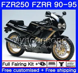 FZRR Siyah Yamaha için FZR250 FZR 250R FZR250 90 91 92 93 94 95 250HM20 FZR 250 FZR250R 1990 1991 1992 1993 1994 1995 FA2198076