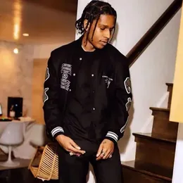 Asap Rocky Varsity Jacket Cdg BAPE X Comme Des Garcons Osaka