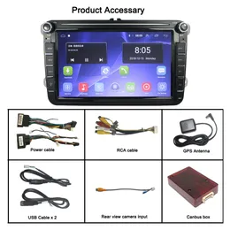 Xinmy Android 10 2 Din Car Radio GPS Multimedia Player para VW/Volkswagen/Golf/Passat/B7/B6/Skoda/Seat/Octavia/Polo/Tiguan Autoradio