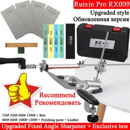 Sharpeners Ruixin Multifunctional Household Fixed Angle Sharpener Kitchen Knife Sharpening System Sharpen Tool 360° Rotary Whetstone 221122