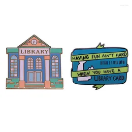 Broszki odznaka biblioteki czytanie Książka Karty Karty