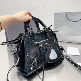 5A The Combination Of Biker Bag mini city And Hourglass Bags Neo le cagole bag Classic City Xs Mini Motorcycle Handbag With Mirror Shoulder Crossbody