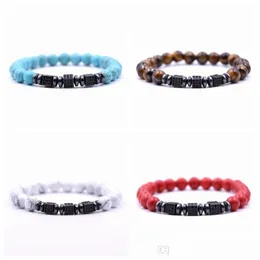 Beaded Natural Stone Bracelet Men And Women Fashion New Trend Oil Essential Diffusion Fragrance Lasting Drop Delivery Jewelry Bracele Dhptc