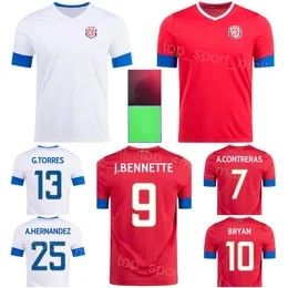 Nationalmannschaft Fußball 8 Bryan Oviedo Trikots Costa Rica 2022-23 Weltmeisterschaft 5 Celso Borges 9 Jewison Bennette 7 Anthony Contreras 19 Kendall Waston Fußballtrikot-Kits