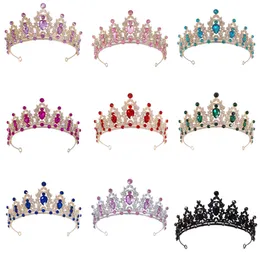 Wedding Hair Jewelry Crowns Bridal Pałą księżniczkę kryształowy pannowoda Projektant Królowa Diodem Headpies Kobiet Nekury