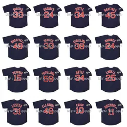 College Baseball Wears 2004 2007 Retro 20 Kevin Youkilis koszulka 24 Manny Ramirez 19 Josh Beckett 11 Clay Buchholz 10 Coco Crisp 46 Jacoby Ellsbury 31 Jon Lester 25 25