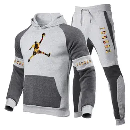 Sweatpants And Hoodie Set Tracksuit Men hooded designer Sweat Fashion Winter hoodie joggers Pantalons Sets football mes Sportswear clothes