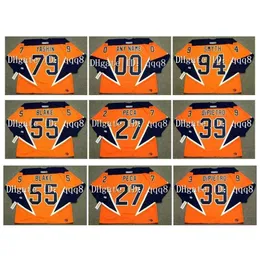 College Hockey Wears 2004 Vintage Hockey Jerseys 79 ALEXEI YASHIN 27 MICHAEL PECA 39 RICK DiPIETRO 55 JASON BLAKE 94 RYAN SMYTH Orange Retro Size S-XXXL