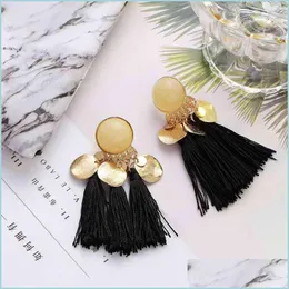 Dangle Chandelier Alloy Resin Tassel Earrings Ladies Hanging Retro Style Fashion Jewelry Birthday Valentines Day Easter Gif Dhgarden Dheei