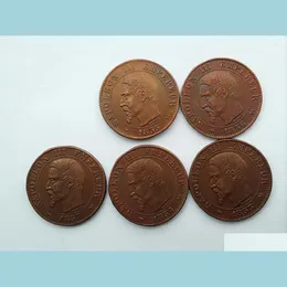 الفنون والحرف الفنون والحرف فرنسا 18531857B نابليون الثالث 2 centimes عملة تختلف بروز مصنع الإكسسوارات منزل لطيف D DHZ1U