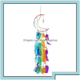 Arts And Crafts Arts And Crafts Gifts Home Garden Dream Catcher Festival Gift Handmade Half Circle Moon Design Art Dreamcatche Dhshd Dhjxc