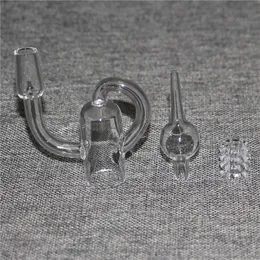 Conjunto de fumantes Quartz Diamond Knot Loop Banger Óleo de Nail Nó Reciclador de Carbo