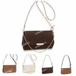 Shoulder Bags Favorite MM PM Leather Designer Strap Chain Purses Women Lady Crossbody Bags Luxury Fashion Purse Pochette