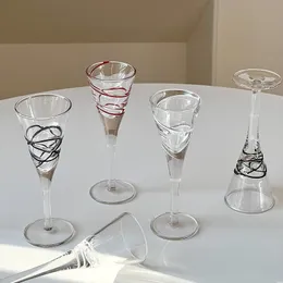 Weingläser im europäischen Stil, Vintage-Champagnerglas, kreative handgefertigte Gravur, Kelchglas, Tasse, süßer Wein, Cocktailglas, Trinkgeschirr, 300 ml, 221124