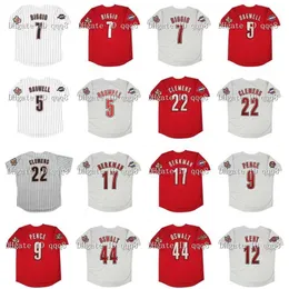 College Baseball trägt Vintage 2005 Houston Baseball Jersey 7 Craig Biggio 5 Jeff Bagwell 22 Roger Clemens 17 Lance Berkman 44 Roy Oswalt 9 Hunter Pence 12 Jeff