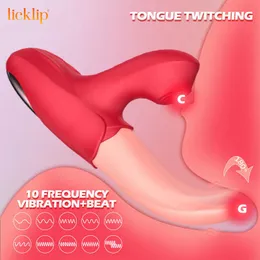 진동기 Licklip Erching Sucking Slowjob Vibrator Vagina tong