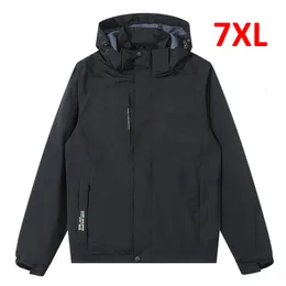 Mens Giubbotti Giacca a vento Cappotto impermeabile Uomo Primavera Autunno Viaggi Moda maschile Capispalla outdoor Taglie forti 6XL 7XL 221124