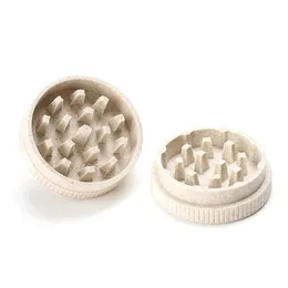 Moedor de fumo biodegradável pe 55mm degradável tabaco eco 2 partes camada especiar