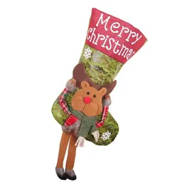 Decorazioni natalizie Decorazioni natalizie Anno Calza Sacco Regalo di Natale Sacchetto di caramelle Noel per la casa Navidad Calzino Albero Decornatale Dr Dhsro