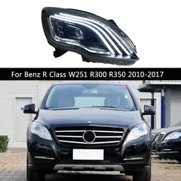 Araba Işıkları Farlar Aydınlatma Benz R Sınıfı W251 R300 R350 LED Gündüz Çalışma Işık Dönüşü Sinyal Ön lamba