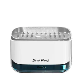 Liquid Soap Dispenser 2 i 1 Kök Skrubbning Detergent Press-typ Box Pump Organizer Tool Badrumsutbud 221124
