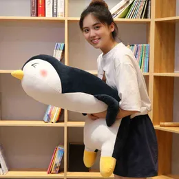 3060 cm Bellissimo gigante coccolone super morbido Pinguino coccole Cartoon Pinguino bambola di pezza Ragazze Regali di San Valentino Cuscini del divano J220729