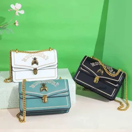 Fashion Bag ins thai Bee Bag Women New Fashion Brodery Messenger Small Korean Chain Square 2023