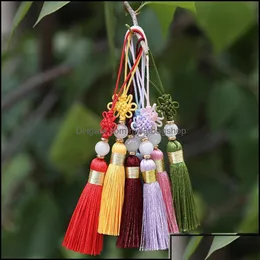 Party Favor Party Favor Event Supplies Festive Home Garden Chinese Knot Tassel Pendant For Car Hanging Bag Ornaments Diy Handmade Je Dhn1W