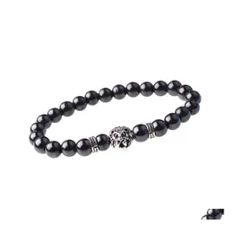 Beaded Buddhist Faith Charm Bracelet Natural Stone Yoga Gem Prayer Unisex Drop Delivery Jewelry Bracelets Dhc5C