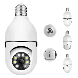 E27 Cámara de vigilancia inalámbrica de bulbo 5G Wifi Visión Nocturna Auto Seguimiento humano Home Monitor de protección de seguridad de video panorámico