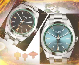 최고 브랜드 쿼츠 패션 남성 시간 시계 시계 41mm 자동 데이트 남성 드레스 3 Stiches 다이얼 시계 세트 오거 컬러 다이얼 선물 relogio masculino wristwatch 테이블