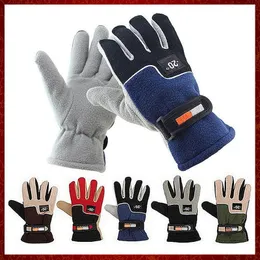 ST413 MEN MEN WINTER WAROCE TERMAIS MOTORCIONE TERMAL Luvas quentes quentes l￣ Mittens para homens Luvas esportivas de neve para homens