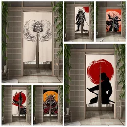 Gardin samurai japansk d￶rr sol rustning partition k￶k d￶rr￶ppning stil hem dekoration caf￩ restaurang anpassade gardiner