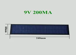 30pcs PET laminowany mały panel słoneczny 9 V 200mA 18 W 240 mmx60 mm dla baterii 6 V6689881