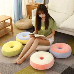 ناعمة Plushie Macaron Cushions وسادة مقعد مملوءة أفخم الأريكة الأريكة الداخلية أرضية المنزل ديكور الشتاء Ldren Girls Gift J220729