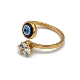 Bant halkaları kötü göz yüzüğü Kadınlar için Erkekler Açık Ayarlanabilir Mavi Gözler Bant Yüzük Moda Mücevher Hediyeleri Dalgalanma Teslimat 2021 Dhmzu